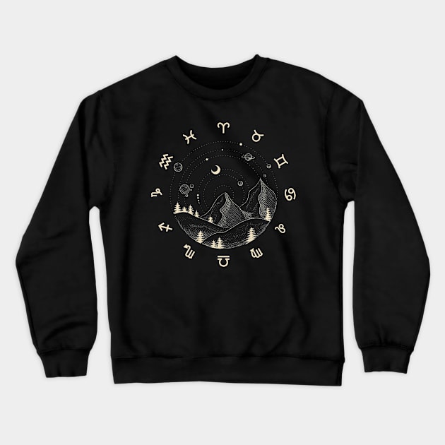 UNIVERS ASTROLOGIC Crewneck Sweatshirt by mmpower